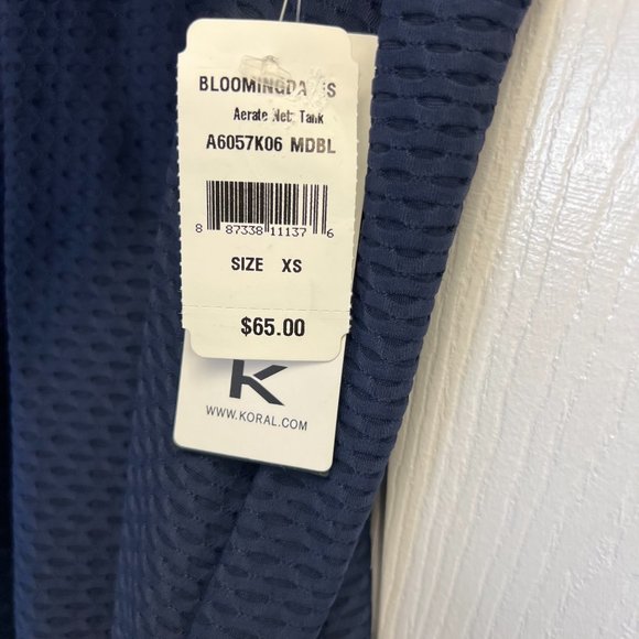 NWT Koral Aerate Netz Tank in Midnight Blue- Size: XS - Picture 4 of 7